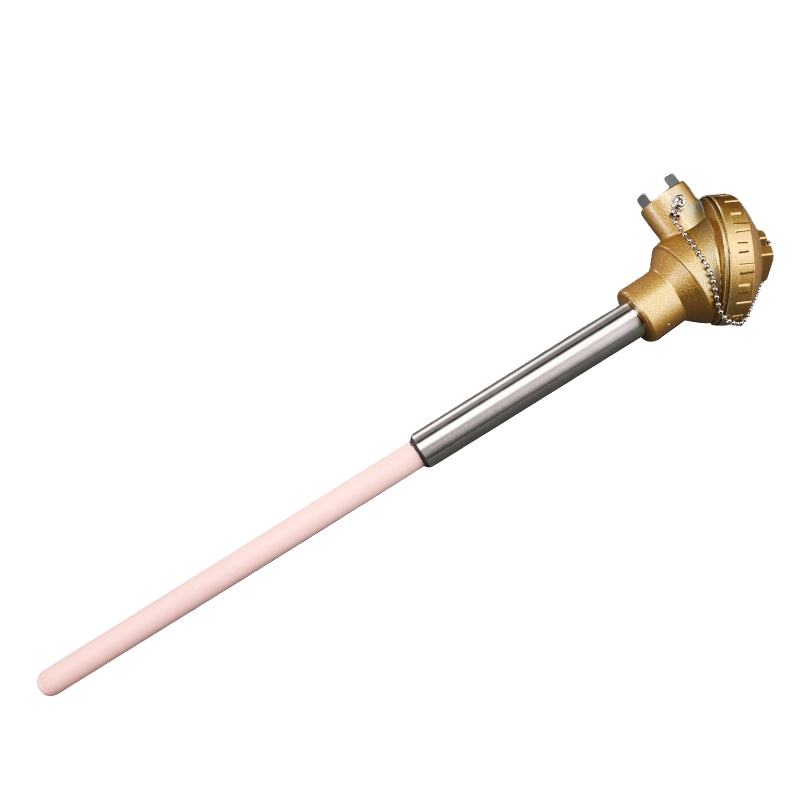 0.2–0.4 mm wire diameter Uri S/B/R platinum-rhodium thermocouple furnace high-temperature sensor probe para sa mga tinunaw na metal