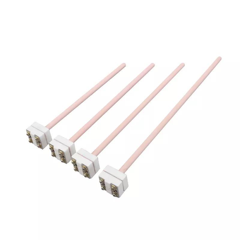 0.2–0.4 mm wire diameter Uri S/B/R platinum-rhodium thermocouple furnace high-temperature sensor probe para sa mga tinunaw na metal