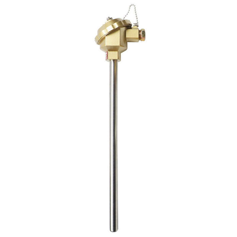 Insulated, hindi tinatagusan ng tubig, hindi tinatablan ng pagsusuot ng thermocouple na hindi kinakalawang na asero na materyal 1800°C K-type na thermocouple PT100 RTD-type na probe thermocouple