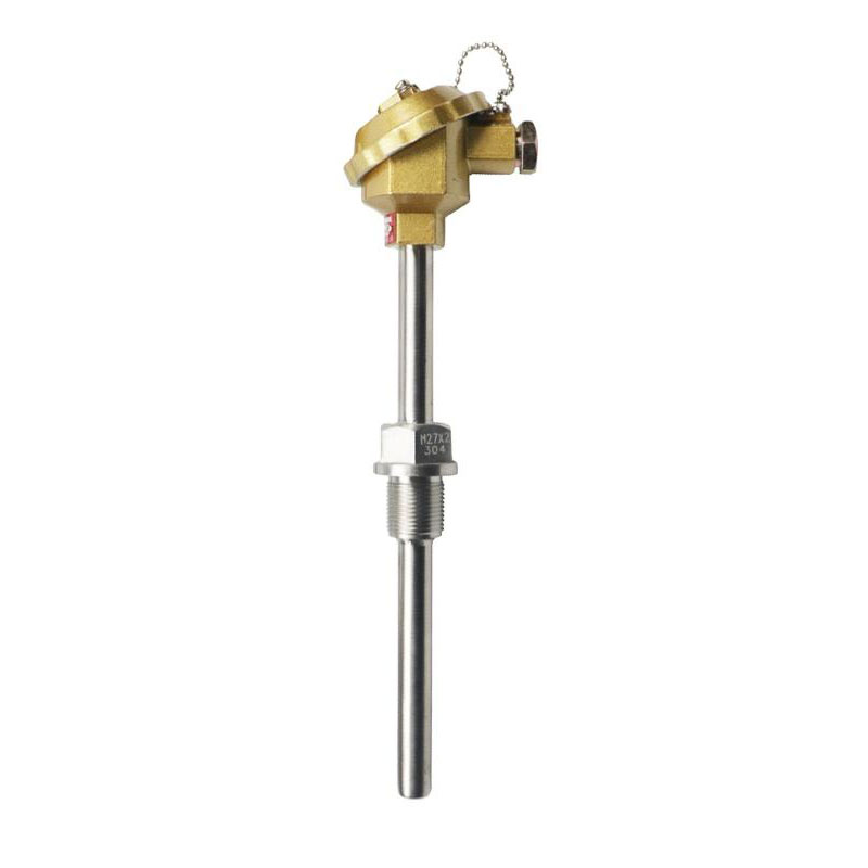 Insulated, hindi tinatagusan ng tubig, hindi tinatablan ng pagsusuot ng thermocouple na hindi kinakalawang na asero na materyal 1800°C K-type na thermocouple PT100 RTD-type na probe thermocouple