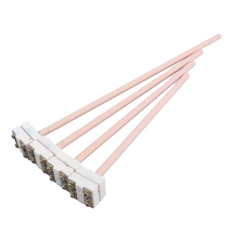 0.2–0.4 mm wire diameter Uri S/B/R platinum-rhodium thermocouple furnace high-temperature sensor probe para sa mga tinunaw na metal