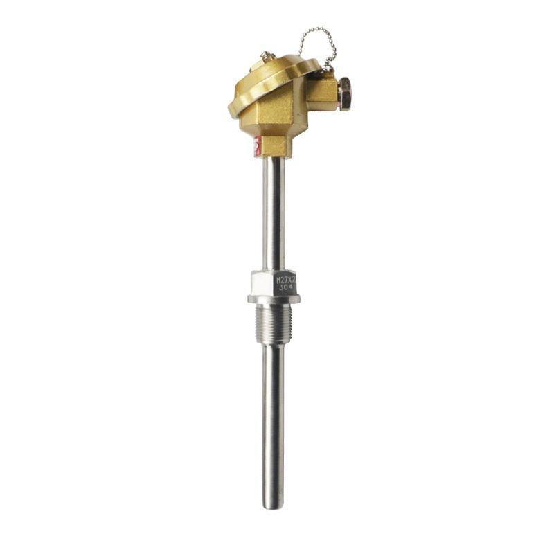 Insulated, hindi tinatablan ng tubig, hindi tinatablan ng pagsusuot ng thermocouple na hindi kinakalawang na asero na materyal 1800°C K-type na thermocouple PT100 RTD-type probe thermocouple