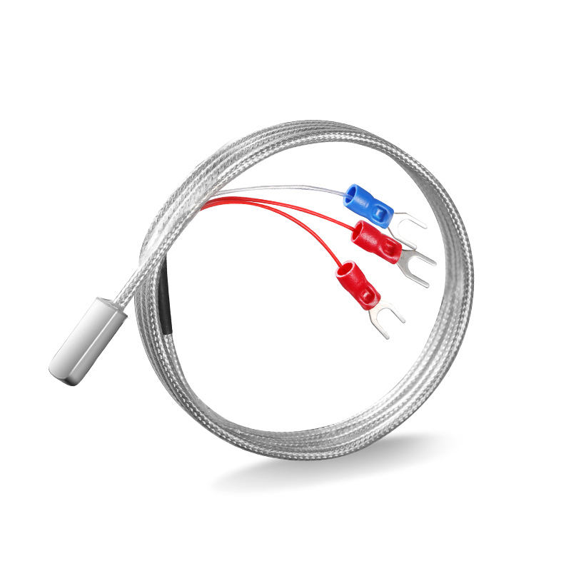 Industrial-grade compact temperature sensor na may stainless steel screw mounting PT100K probe (M6/M8) Thermocouple