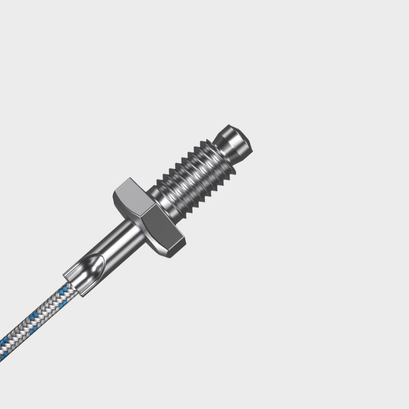 Industrial-grade compact temperature sensor na may stainless steel screw mounting PT100K probe (M6/M8) Thermocouple