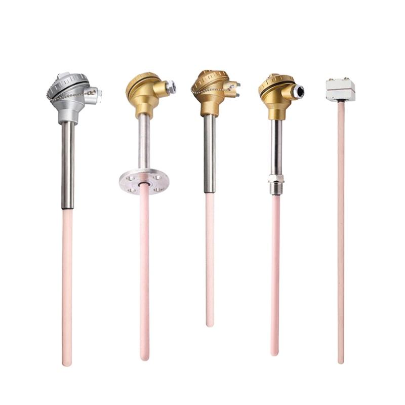 0.2–0.4 mm wire diameter Uri S/B/R platinum-rhodium thermocouple furnace high-temperature sensor probe para sa mga tinunaw na metal