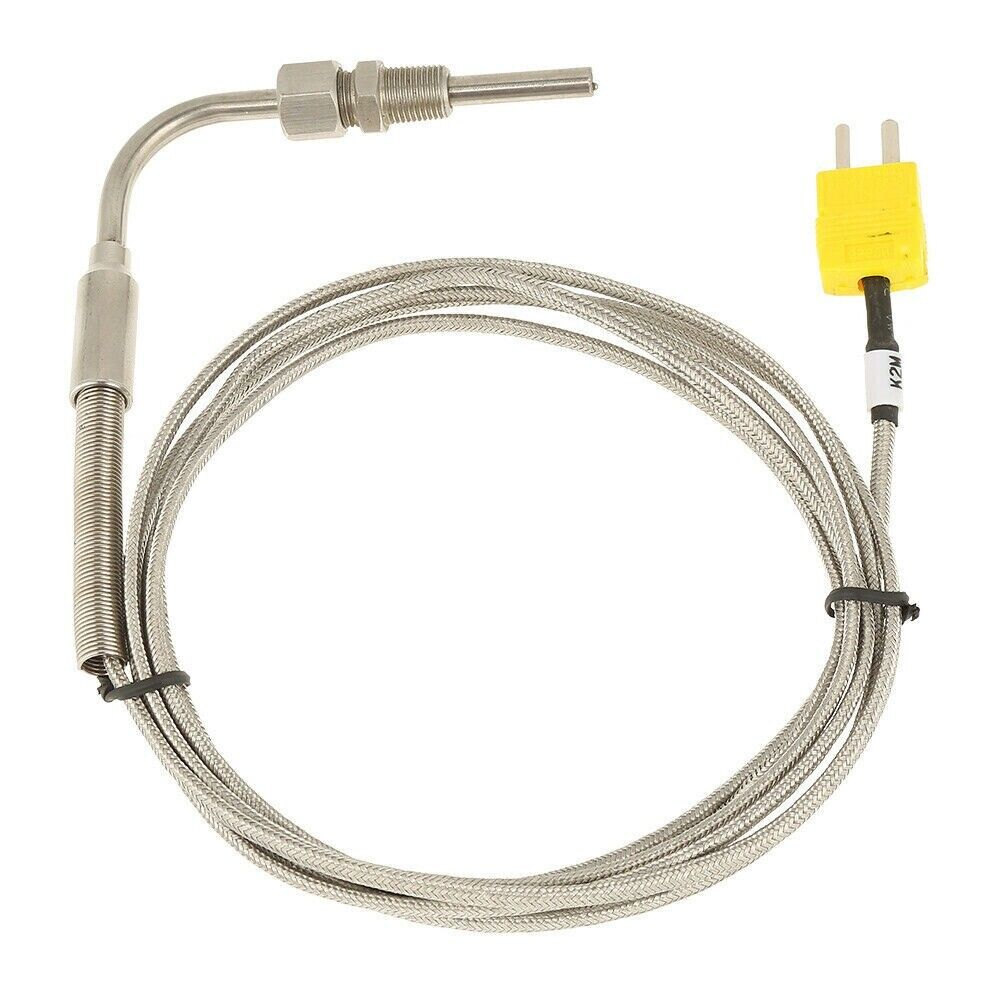 Brown PTFE-sheathed temperature measurement 2-wire thermocouple extension cable na may thermocouple plug para sa direktang contact K-type na sensor